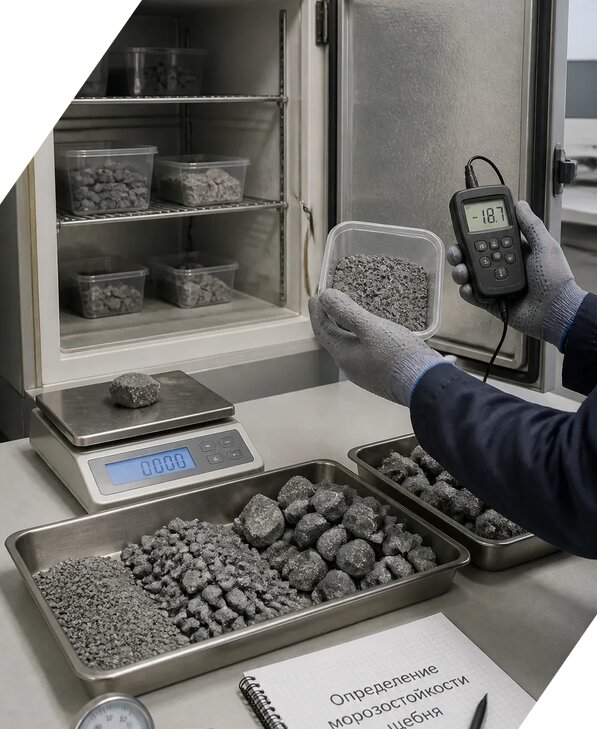 Определение морозостойкости щебня в Кемерово от 3642 р. | ЭкспертизаРоссия