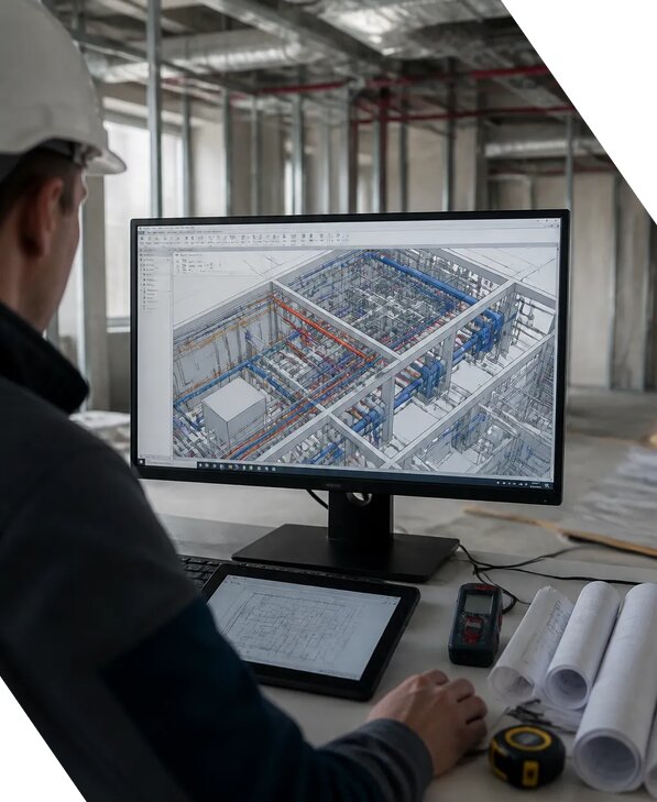 Создание BIM модели инженерных сетей для объектов в Кемерово